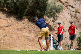Jugada en el Campeonato Europeo de Golf Universitario. Antequera. Junio de 2019
