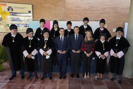 Foto de grupo previa al Solemne Acto de Apertura del Curso Académico 2022/2023 de las Universidades Andaluzas. Escuela Técnica Superior de Ingeniería Informática y Telecomunicaciones. Septiembre de 2022