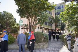 Comitiva académica previa a la toma de posesión del Rector de la Universidad de Málaga y su equipo de gobierno. Paraninfo. Marzo de 2024