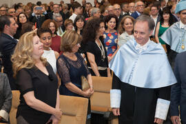 Investidura como Doctor "Honoris Causa" de Antonio Soler por la Facultad de Filosofía y Letras de la Universidad de Málaga. Paraninfo. Junio de 2016