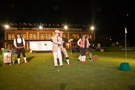 Actuación del trío humorístico. Inauguración del Campeonato Mundial Universitario de Golf. Antequera Golf. Junio de 2010
