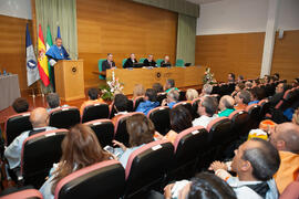 Investidura como Doctor "Honoris Causa" de Antonio Luque por la Facultad de Ciencias de la Universidad de Málaga. Edificio del Rectorado. Octubre de 2016