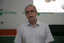Conferencia de Desiderio Vaquerizo en el curso "El aceite de oliva, salud, cultura y riqueza de los pueblos mediterráneos". Cursos de Verano de la Universidad de Málaga. Vélez Málaga. Julio de 2018
