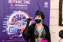 Tecla Lumbreras. Gala Inaugural de la 30 edición de Fancine de la Universidad de Málaga. Cine Albéniz. Noviembre de 2020