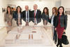 Foto de grupo en la inauguración de la exposición "Málaga, 50 años de la Facultad de Económicas" en el Archivo Municipal. Archivo Municipal. Noviembre de 2015