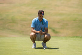 Jugador de la Universidad de Stirling. Campeonato Europeo de Golf Universitario. Antequera. Junio de 2019