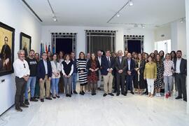 Foto de grupo. Toma de posesión de nuevos cargos de la Universidad de Málaga. Edificio del Rectorado. Abril de 2024