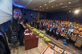 Entrega de la Medalla de Oro de la Universidad de Málaga a Junta de Andalucía, Diputación Provincial de Málaga y Ayuntamiento de la capital. Paraninfo. Noviembre de 2023