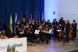 Interpretación del Coro Universidad de Málaga y la orquesta Málaga Camerata. Solemne Acto de Apertura del Curso Académico 2022/2023 de las Universidades Andaluzas. Escuela Técnica Superior de Ingeniería Informática y Telecomunicaciones. Septiembre de 2022