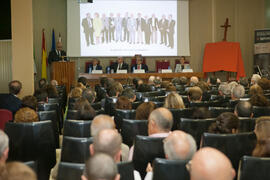 José Juan Benítez Rochel en el acto conmemorativo del 50 Aniversario de la Facultad de Económicas. Facultad de Ciencias Económicas y Empresariales. Octubre de 2015