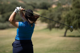 Jugadora de la Universidad de Algarve. Campeonato Europeo de Golf Universitario. Antequera. Junio de 2019