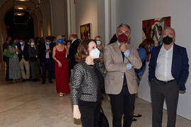 Inauguración de la exposición "Eugenio Chicano Siempre". Museo de Málaga. Mayo de 2021