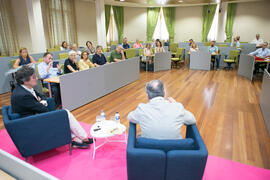 Encuentro con Fernando Vallespín. Cursos de Verano de la Universidad de Málaga. Edificio del Rectorado. Julio de 2018