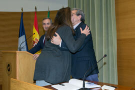 Toma de posesión de María Guadalupe Dávila Arias como nueva profesora titular del Departamento de Psicobiología y Metodología de las Ciencias del Comportamiento de la Universidad de Málaga. Edificio del Rectorado. Marzo de 2017