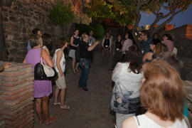 Visita nocturna tematizada a la Alcazaba. Olimpiada Española de Economía, Fase Nacional. Alcazaba de Málaga. Junio de 2015