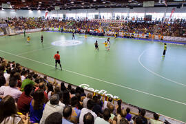 Partido Brasil contra España. 14º Campeonato del Mundo Universitario de Fútbol Sala 2014 (FUTSAL). Antequera. Julio de 2014