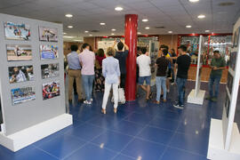 Inauguración en la exposición "Málaga en el Objetivo". Complejo Polideportivo Universitario. Mayo de 2019