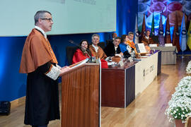 Discurso de investidura de Bernardo Quintero como Doctor "Honoris Causa" por la Universidad de Málaga. Paraninfo. Marzo de 2025