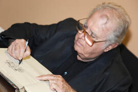 Inauguración de la exposición "Eugenio Chicano. Cofrade" en el Museo de la Semana Santa de Málaga. Noviembre de 2011