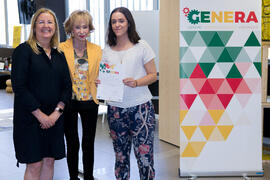 Entrega de diploma. Clausura del programa "Genera". Edificio "The Green Ray". Junio de 2019