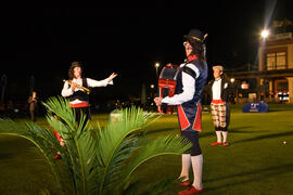Actuación del trío humorístico. Inauguración del Campeonato Mundial Universitario de Golf. Antequera Golf. Junio de 2010