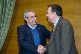 Toma de Posesión de Fernando Vidal Verdú como nuevo catedrático del Departamento de Electrónica de la Universidad de Málaga. Edificio del Rectorado. Febrero de 2018
