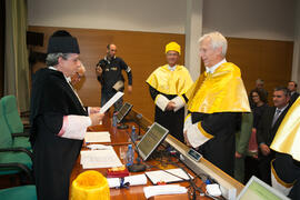 Investidura como Doctor "Honoris Causa" de Edmund Neugebauer por la Facultad de Medicina de la Universidad de Málaga. Edificio del Rectorado. Noviembre de 2016