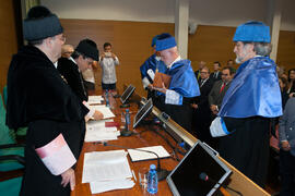 Investidura como Doctor "Honoris Causa" de Antonio Luque por la Facultad de Ciencias de la Universidad de Málaga. Edificio del Rectorado. Octubre de 2016