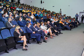 Asistentes a la Apertura del Curso Académico 2021/2022 de la Universidad de Málaga. Escuela Técnica Superior de Ingeniería Informática y Telecomunicaciones. Septiembre de 2021
