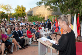 Acto de bienvenida a los alumnos Erasmus de la Universidad de Málaga. Jardín Botánico. Octubre de 2013