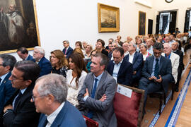 Asistentes al acto del 230º Aniversario de la Sociedad Económica Amigos del País. Plaza de la Constitución. Septiembre de 2019