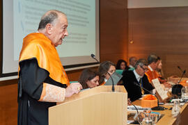 Discurso de investidura de Jorge Martínez-Vázquez como Doctor "Honoris Causa" por la Universidad de Málaga. Edificio del Rectorado. Julio de 2025