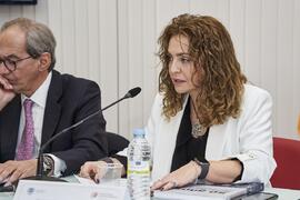 Intervención de Macarena Parrado. Presentación del libro "50 años de doctores Honoris Causa por la Universidad de Málaga". Facultad de Ciencias Económicas y Empresariales. Febrero de 2024