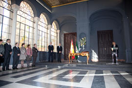 Toma de posesión de Adelaida de la Calle Martín como Rectora de la Universidad de Málaga. Palacio de San Telmo. Sevilla. Enero de 2012