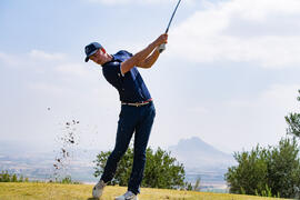 Jugador de la Universidad de Málaga. Campeonato Europeo de Golf Universitario. Antequera. Junio de 2019