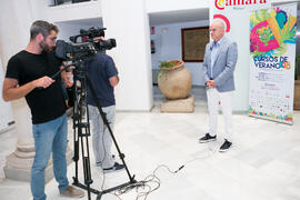 Entrevista a Rafael Ruiz Cruces en photocall. Curso "La medicina del futuro a debate". Cursos de Verano de la Universidad de Málaga. Málaga. Julio de 2018
