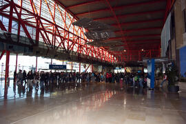 Entrega de acreditaciones y documentación. 3º Congreso Internacional de Actividad Físico-Deportiva para Mayores de la Universidad de Málaga. Palacio de Ferias y Congresos de Málaga. Marzo de 2009
