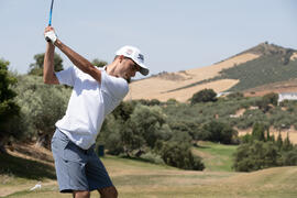 Jugador de la Universidad de Navarra. Campeonato Europeo de Golf Universitario. Antequera. Junio de 2019