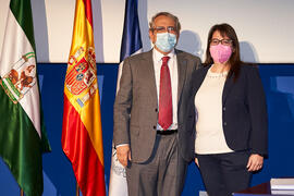 Toma de posesión de María del Mar López Guerrero como nueva profesora titular del Área de Química Analítica de la Universidad de Málaga. Paraninfo. Diciembre de 2021