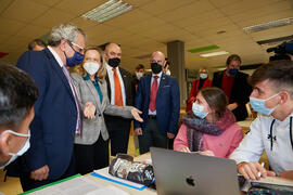 Visita de la Ministra de Economía Nadia Calviño a la Universidad de Málaga. Facultad de Ciencias Económicas y Empresariales. Enero de 2022