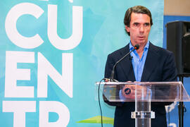 Encuentro con José María Aznar. Cursos de Verano de la Universidad de Málaga. Edificio del Rectorado. Julio de 2018