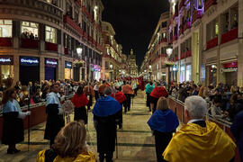 Estación de Penitencia de la Hermandad de los Estudiantes. Málaga. Abril de 2022