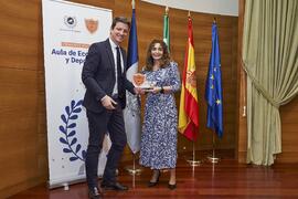 Entrega del Premio del Aula de Economía y Deporte de la Universidad de Málaga a la Selección Española de Fútbol Femenino. Edificio del Rectorado. Febrero de 2024