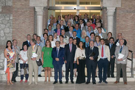 Foto de grupo tras la inauguración del XXVI Encuentro Anual de la Asociación Von Humboldt de España. Edificio del Rectorado. Septiembre de 2017