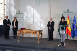 Toma de posesión de D. José Ángel Narváez Bueno como Rector de la Universidad de Málaga. Palacio de San Telmo, Sevilla. Enero de 2016