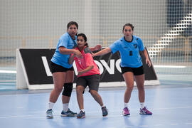 Partido Uruguay - India. Categoría femenina. Campeonato del Mundo Universitario de Balonmano. Antequera. Julio de 2016
