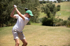 Jugador de la Universidad de Mannheim en el Campeonato Europeo de Golf Universitario. Antequera. Junio de 2019