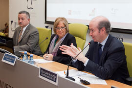 Félix García. Designación de nueva sede y clausura del X Pleno del Consejo Universitario Iberoamericano (CUIB). Rectorado. Marzo de 2012
