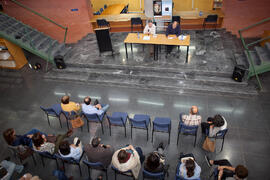 Presentación de la novela 'El protegido', de Pablo Aranda. Biblioteca General. Abril 2015