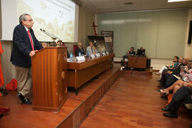 José Ángel Narváez en el acto conmemorativo del 50 Aniversario de la Facultad de Económicas. Facultad de Ciencias Económicas y Empresariales. Octubre de 2015